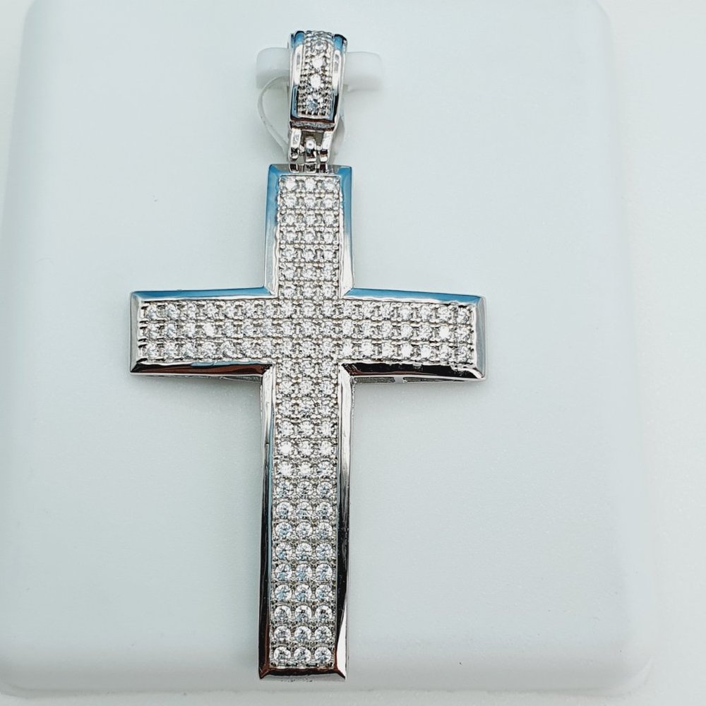 "925 Sterling Silver Cubic Zirconia Pendant, UU1P6A6029 - Picture 3 of 8